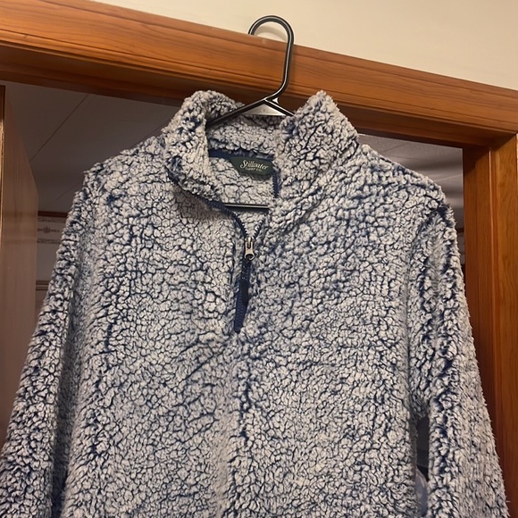 Size medium. Royal blue and white pullover. Smoke free home. - Picture 3 of 3